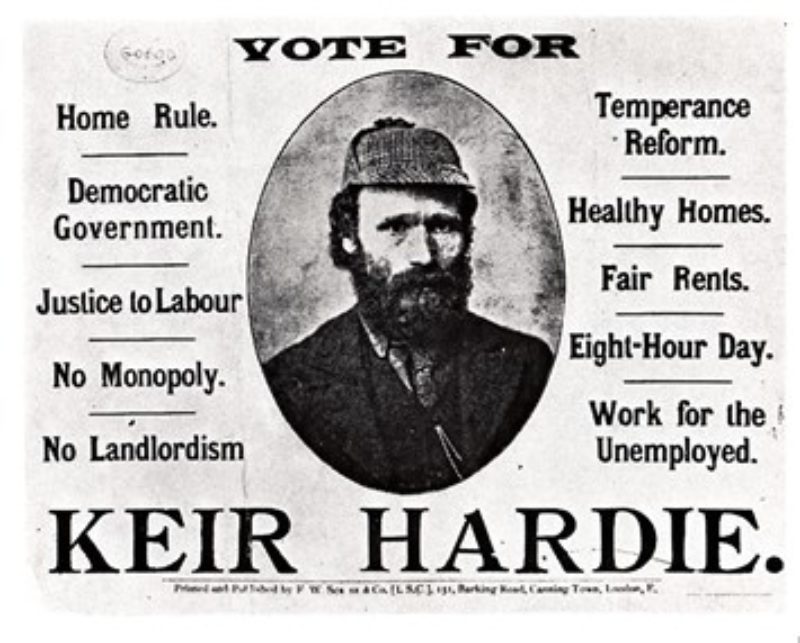Keir Hardy MP for West Ham South  1892-1895